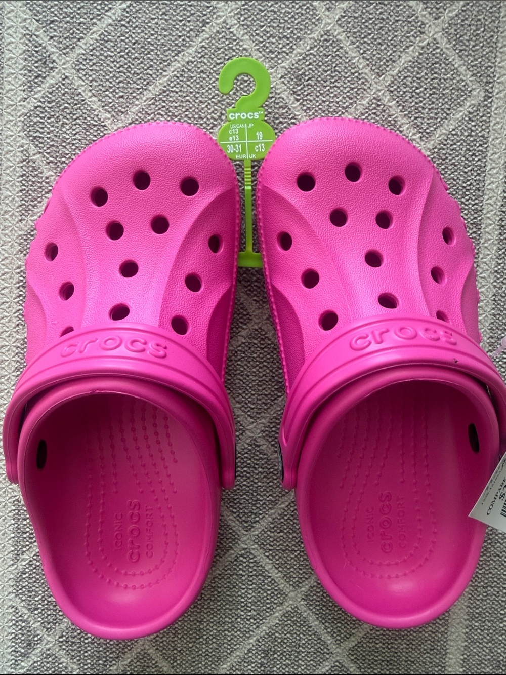 NWT CROCS Kids Classic Clogs in Hot Pink